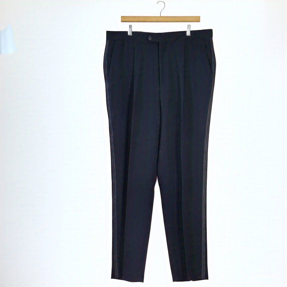 Borgo 21 S.P.A. Italian Wool & Silk Blend Dress Pants – Made in Italy – Size 56